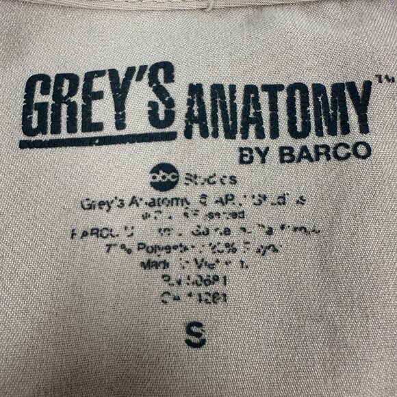 Greys Anatomy By Barco Womens Scrub Jacket Beige Size S - Picture 4 of 6